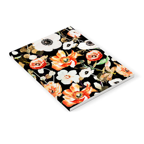 Marta Barragan Camarasa Dark flowery modern meadow Notebook