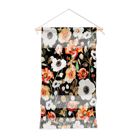 Marta Barragan Camarasa Dark flowery modern meadow Wall Hanging Portrait