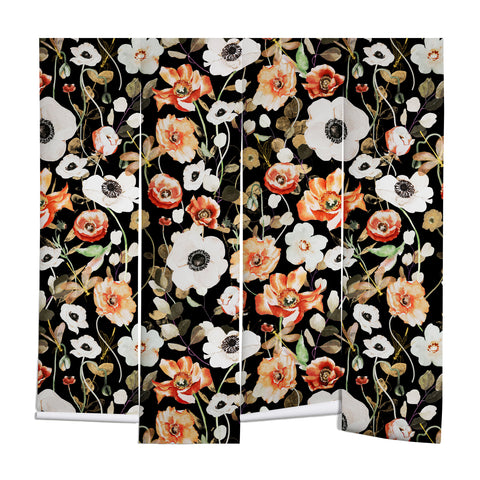 Marta Barragan Camarasa Dark flowery modern meadow Wall Mural