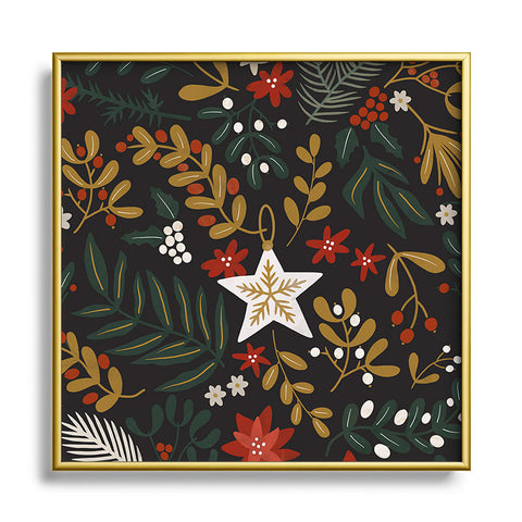 Marta Barragan Camarasa Dark holidays nature Square Metal Framed Art Print