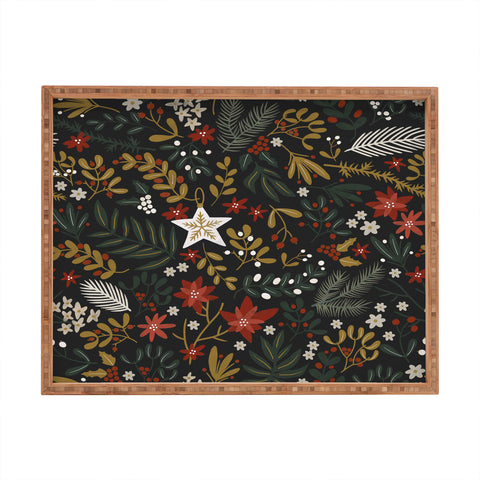 Marta Barragan Camarasa Dark holidays nature Rectangular Tray