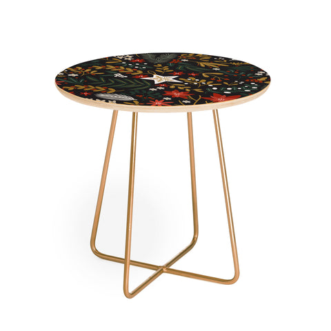 Marta Barragan Camarasa Dark holidays nature Round Side Table