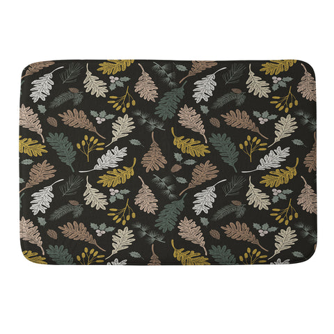 Marta Barragan Camarasa Dark meadow winter season I Memory Foam Bath Mat