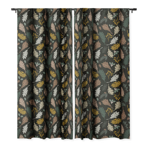 Marta Barragan Camarasa Dark meadow winter season I Blackout Window Curtain