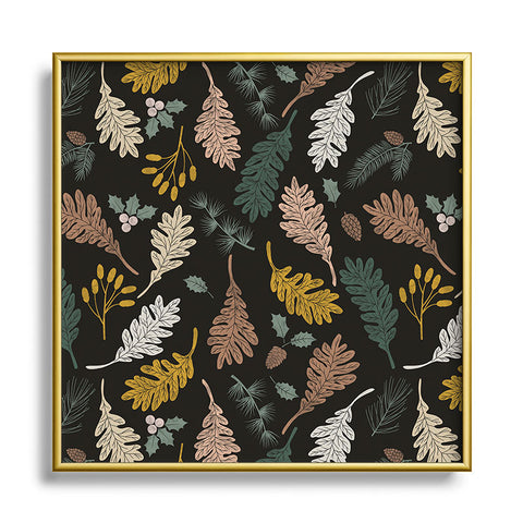 Marta Barragan Camarasa Dark meadow winter season I Square Metal Framed Art Print