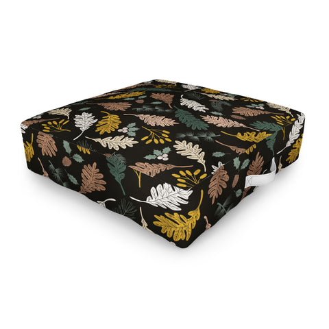 Marta Barragan Camarasa Dark meadow winter season I Outdoor Floor Cushion