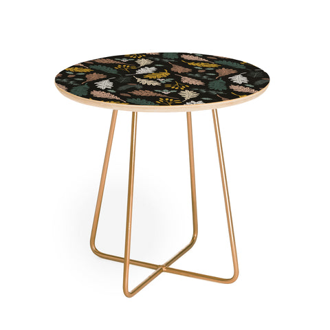Marta Barragan Camarasa Dark meadow winter season I Round Side Table