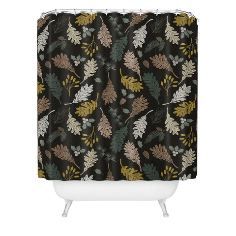Marta Barragan Camarasa Dark meadow winter season I Shower Curtain
