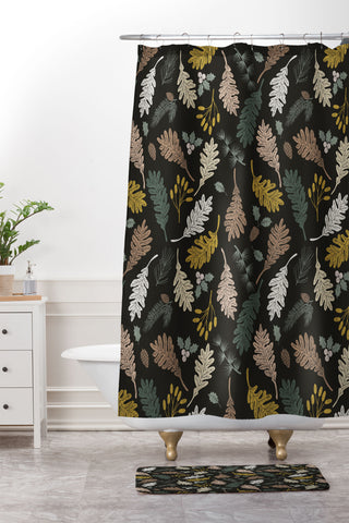 Marta Barragan Camarasa Dark meadow winter season I Shower Curtain And Mat