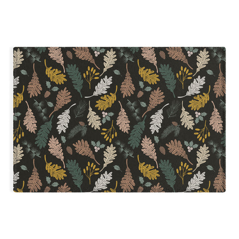 Marta Barragan Camarasa Dark meadow winter season I Outdoor Rug