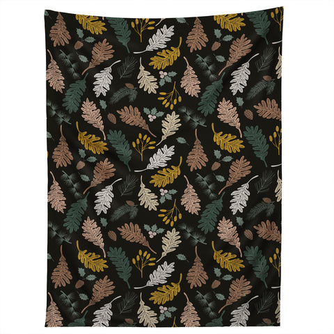 Marta Barragan Camarasa Dark meadow winter season I Tapestry