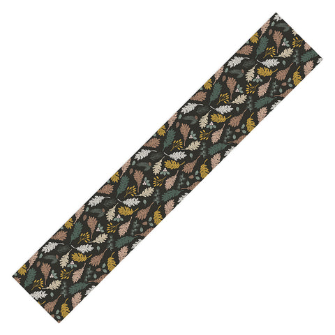 Marta Barragan Camarasa Dark meadow winter season I Table Runner