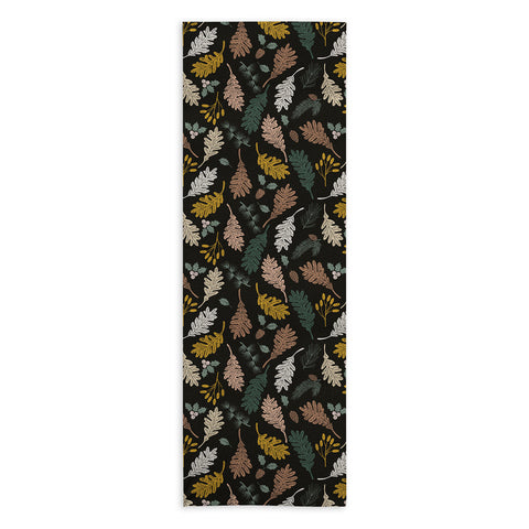 Marta Barragan Camarasa Dark meadow winter season I Yoga Towel