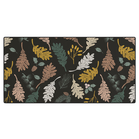 Marta Barragan Camarasa Dark meadow winter season I Desk Mat