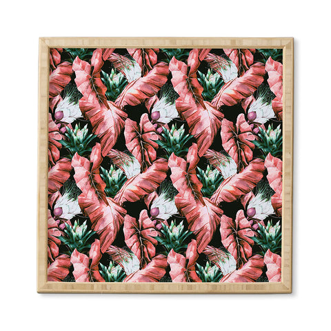 Marta Barragan Camarasa Dark tropical nature 03 Framed Wall Art