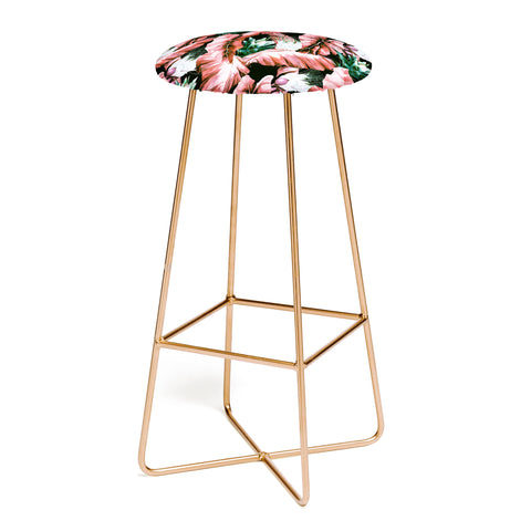 Marta Barragan Camarasa Dark tropical nature 03 Bar Stool