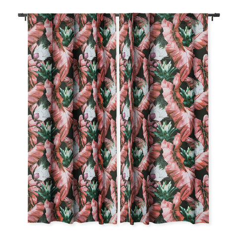 Marta Barragan Camarasa Dark tropical nature 03 Blackout Window Curtain