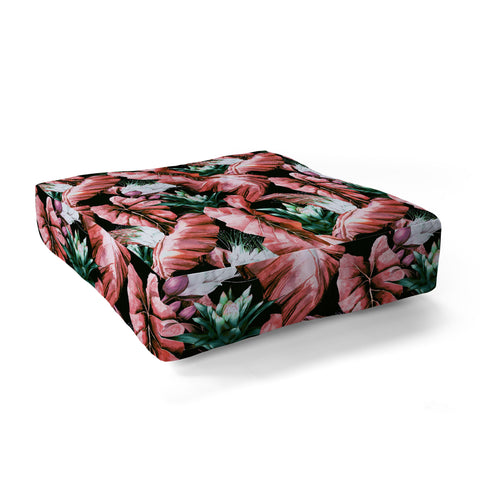 Marta Barragan Camarasa Dark tropical nature 03 Floor Pillow Square