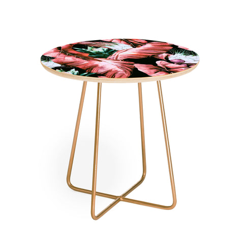 Marta Barragan Camarasa Dark tropical nature 03 Round Side Table