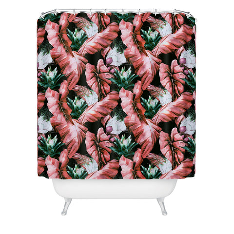 Marta Barragan Camarasa Dark tropical nature 03 Shower Curtain