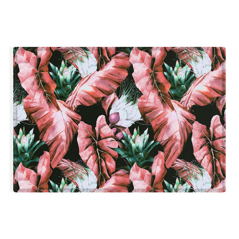 Marta Barragan Camarasa Dark tropical nature 03 Outdoor Rug