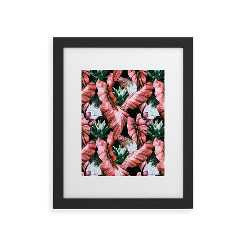 Marta Barragan Camarasa Dark tropical nature 03 Framed Art Print