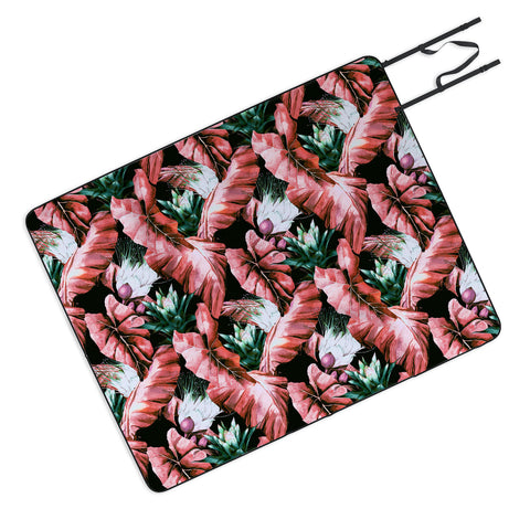 Marta Barragan Camarasa Dark tropical nature 03 Picnic Blanket