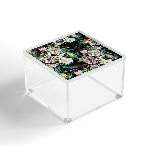 Marta Barragan Camarasa Dark wild floral 01 Acrylic Box