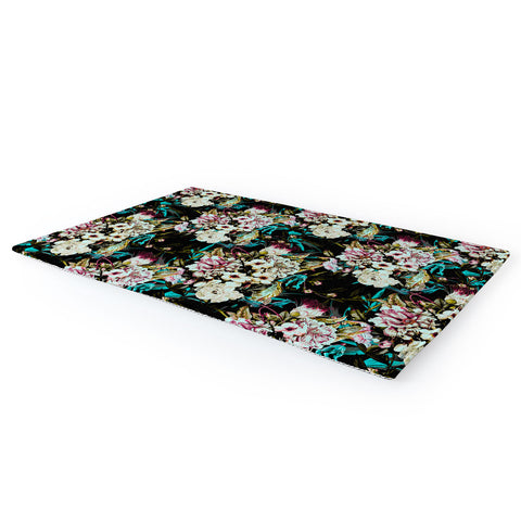 Marta Barragan Camarasa Dark wild floral 01 Area Rug