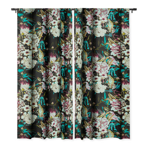 Marta Barragan Camarasa Dark wild floral 01 Blackout Non Repeat