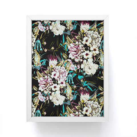 Marta Barragan Camarasa Dark wild floral 01 Framed Mini Art Print