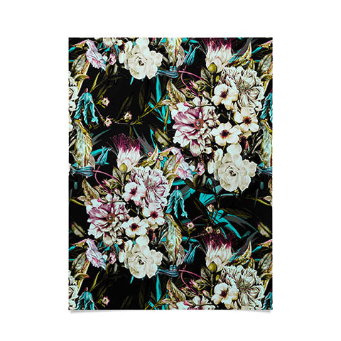 Marta Barragan Camarasa Dark wild floral 01 Poster