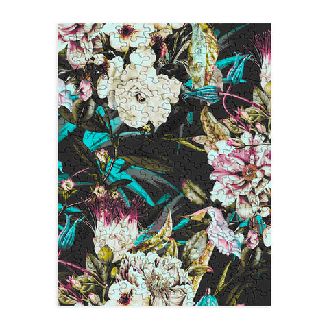 Marta Barragan Camarasa Dark wild floral 01 Puzzle