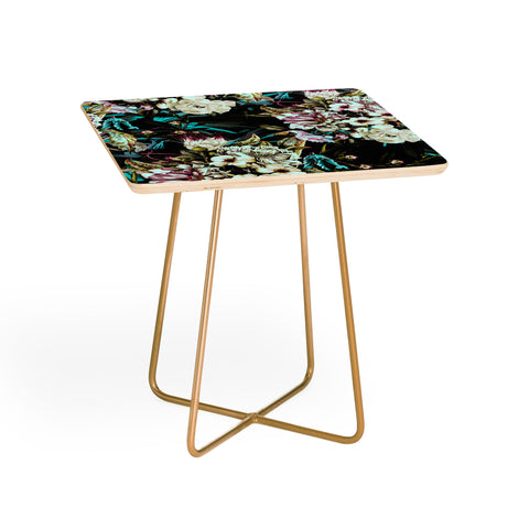 Marta Barragan Camarasa Dark wild floral 01 Side Table