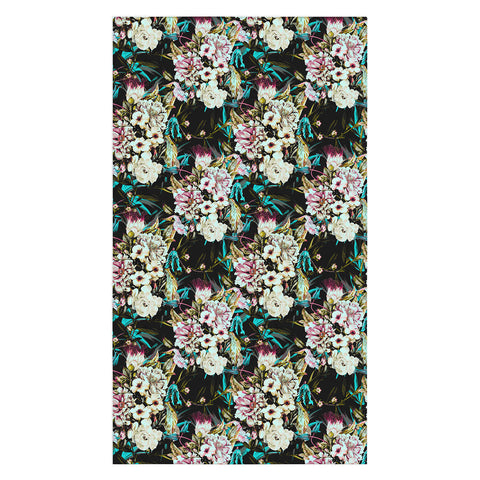 Marta Barragan Camarasa Dark wild floral 01 Tablecloth