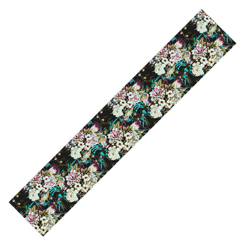 Marta Barragan Camarasa Dark wild floral 01 Table Runner