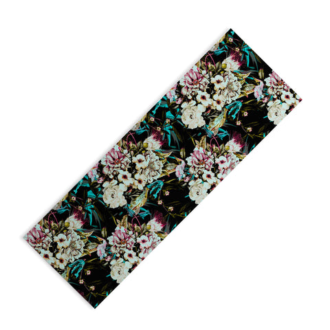Marta Barragan Camarasa Dark wild floral 01 Yoga Mat