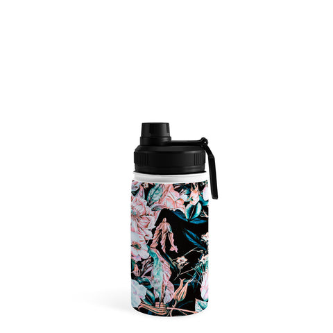 Marta Barragan Camarasa Dark wild pink bloom Water Bottle