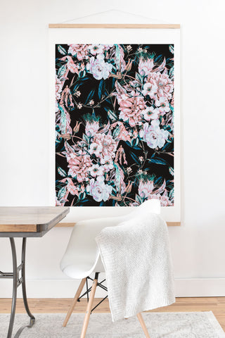 Marta Barragan Camarasa Dark wild pink bloom Art Print And Hanger