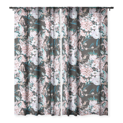 Marta Barragan Camarasa Dark wild pink bloom Sheer Non Repeat