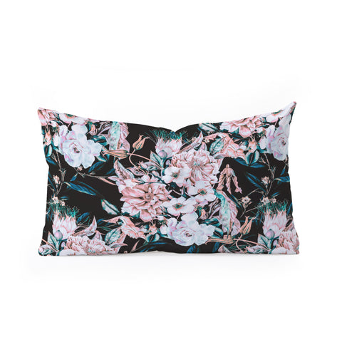 Marta Barragan Camarasa Dark wild pink bloom Oblong Throw Pillow
