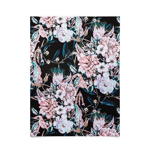 Marta Barragan Camarasa Dark wild pink bloom Poster