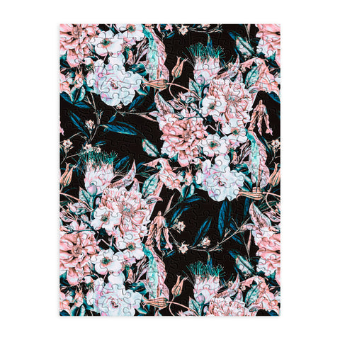 Marta Barragan Camarasa Dark wild pink bloom Puzzle