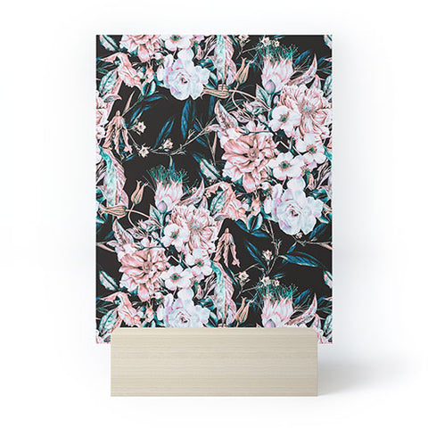 Marta Barragan Camarasa Dark wild pink bloom Mini Art Print