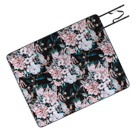 Marta Barragan Camarasa Dark wild pink bloom Picnic Blanket