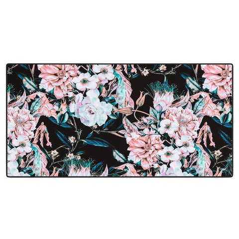 Marta Barragan Camarasa Dark wild pink bloom Desk Mat