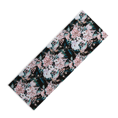 Marta Barragan Camarasa Dark wild pink bloom Yoga Mat