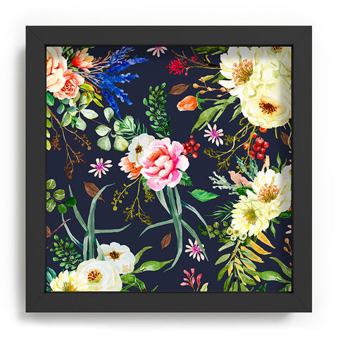 Marta Barragan Camarasa Darkness Wildflower Bouquets Recessed Framing Square