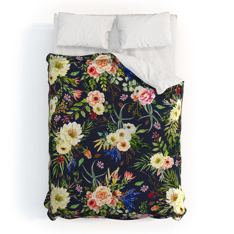 Marta Barragan Camarasa Darkness Wildflower Bouquets Duvet Cover