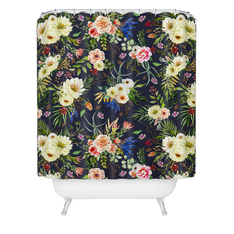 Marta Barragan Camarasa Darkness Wildflower Bouquets Shower Curtain